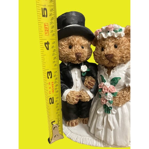 The Windsor Bears Of Cranbury Commons Mr. & Mrs. Windsor Wedding Figurine 1991 - Picture 8 of 11